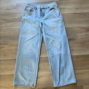 American Eagle Outfitters Light Blue Curvy Stovepipe High Rise Women's Jeans